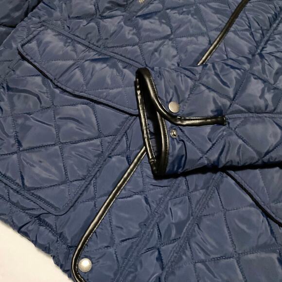 Cole Haan Quilted Size M Jacket Coat Lined Elbow Patches Chore Pockets Corduroy - Picture 8 of 14